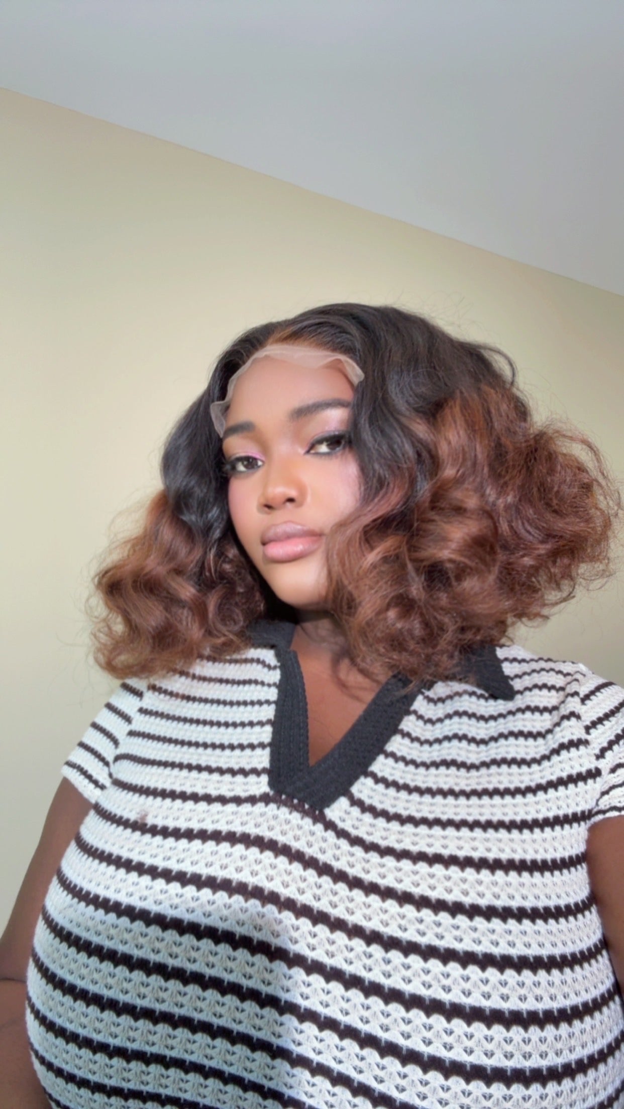 Kiki bouncy brown tip